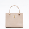 COW MILLED LEATHER BOX BAG