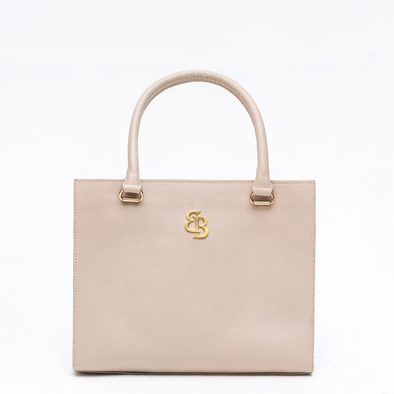 COW MILLED LEATHER BOX BAG